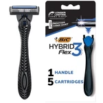 Bic Flex Hybrid Disposable Razors For Men, Long-lasting 3-BLADE. Fixed Price $13.09.