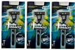 Pack Gillette MACH3 Razor Handles + Blades Fits Refills. Fixed Price $13.59.