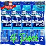 4PACK Gillette Blue Ii Plus Disposable Razor Lubrastrip Ultragrip Seller. Fixed Price $11.97.