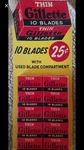 Vintage Gillette Blades Display With 10 Boxes Of. Fixed Price $58.01.