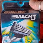 Gillette 12 Cartridge Blades Stainless Steel For MACH3,. Fixed Price $40.00.