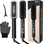 Hair Straightening Brush, Digital Temperature Control, Heat Protective Glove. Fixed Price $10.00.