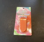 Nos New Sealed Gillette Sensor Excel Orange Clear Razor For Women 2001 Free Ship. Fixed Price $60.00.