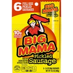 Big Mama Pickled Sausages, 2.4 Ounce, 6 Pack. Fixed Price $11.95.