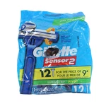 Gillette Sensor Pivoting Head Mens Disposable Razors 12 Ct Small Rip. Fixed Price $17.95.