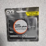 Blade For Men Twin Pivot Plus 20 Cartridges Fits Trac Ii & Atra Razors Cvs New. Fixed Price $9.50.