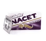 Gillette Nacet Stainless Steel Double Edge Safety Razor Blades Smooth - 100CT. Fixed Price $18.85.