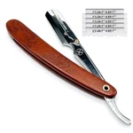 Parker Srrw Shavette Razor, Rosewood Handle, Stainless Steel. Fixed Price $24.99.