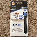 Bic Hybrid Flex 3 Blade Titanium Razors Disposable 1 HANDLE/5 Cartridges. Fixed Price $14.95.
