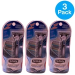 Schick Quattro Titanium Men Razor 1 Handle + 3 Refills Cartridges Value Pack. Fixed Price $23.00.