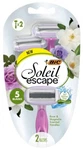 Bic Soleil Escape Disposable Razors, Rose & Magnolia Handles, 5 Blade, 2 Ct. Fixed Price $7.95.