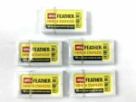 50 Feather Hi-stainless Platinum Double Edge Safety Razor Blades Packs Of 10. Fixed Price $17.99.