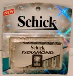 Schick Fx Diamond Razor Blades/cartridges/refills 10 Discontinued Nos. Fixed Price $50.00.