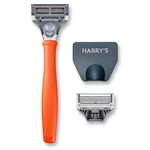 Harry Men's German 5-BLADE Razor Bright Orange 2-CARTRIDGES Precision Trimmer. Fixed Price $18.98.