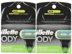 2 Pack Gillette Body Men's Razor Blade Refills - Count 4JF. Fixed Price $14.88.
