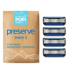 Popi Shave Blades Refills - 5 Razors For & Women Ceramic Coate. Fixed Price $46.99.