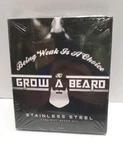 Grow Beard Stainless Steel Straight Razor Kit - Llc X50 Blades. Fixed Price $14.99.