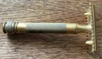 Vtg Early 20TH Century Gillette 3 Pc. Open Comb Double Edge Ball Handle Razor. Fixed Price $12.00.
