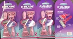 4 -pack Reliashave 6-BLADE Superior Ladies Disposable Razors- Stainless Steel. Fixed Price $11.99.
