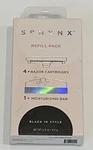 Sphynx Portable Razor Refill Pack Black Style Cartridges & Moisturizing Bar. Fixed Price $6.99.