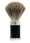 Pure Badger Imitation Ebony Chrome Plated Shaving Brush By Edwin Jagger. Fixed Price $55.00.