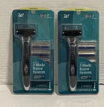 Walgreens Blade Easyfit Razor (2 Handles 12 Cartridges)fits On MACH3 & Less $. Fixed Price $9.99.