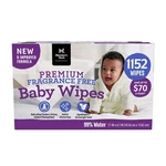 Member's Mark Premium Fragrance-free Baby Wipes (1152 Count), 19.6 Pounds,. Fixed Price $50.87.