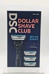 Dsc Dollar Shave Club 4 Blade Razor Bundle - 1 Handle Refill Cartridges. Fixed Price $5.00.