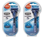 Schick Hydro 5 Razor With 1 Refill Cartridge (2 Pack). Fixed Price $15.99.