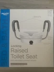 Equate Bed Bath Locking Raised Toilet Seat With Adjustable Comfort Handles. Fixed Price $39.99.
