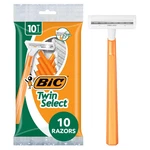 Bic Twin Select Disposable Shaver Men Sensitive Skin Slim Head 10 Each Pack Of 6. Fixed Price $27.61.