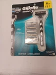 New Gillette MACH3 Men's 1 Razor + 6 Cartridges Blade Refills. Fixed Price $12.79.