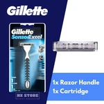 Gillette Sensor Excel Razor Handle Twin Blade Manual 1 Cartridge &. Fixed Price $43.90.