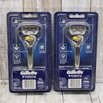 Lot Of 2 Gillette Fusion 5 Proshield Razor Blade 1 Refill Cartridge Shaver. Fixed Price $19.99.