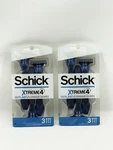 Schick Xtreme Outlast 4-BLADE Disposable Razors Men 3 Pack (lot Of 2). Fixed Price $14.50.