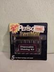 Personna Travel Mate Disposable Shaving Kit (nos) 1995 - Twin Blade Cartidges. Fixed Price $5.99.