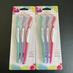 2X Plum Beauty Eyebrow Shaping Razors - 3CT Each New. Fixed Price $8.99.