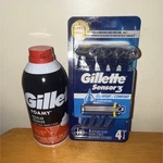 Gillette SENSOR3 Comfortgel Disposable Razors 3-BLADE 4 Pack Blue Men. Fixed Price $10.99.