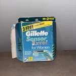 12 Gillette Sensor Excel Women's Shaver Razor Blade Cartridges With Aloe 1996. Fixed Price $69.00.