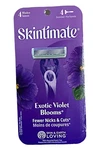 1 Pack Skintimate Disposable Exotic Violet Blooms Razors 4 Total.. Fixed Price $9.00.