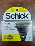 Men's Schick Hydro Ultra Sensitive 5 Cartridge Refills. Fixed Price $11.50.