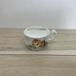 Vntg Victorian Floral Pink Roses Mustache Cup W/scalloped Edges. Fixed Price $9.86.