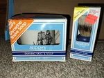 Surrey Shaving Set W/soap, Mug, Boar Bristle Brush Vintage New. Fixed Price $25.00.
