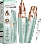 Eyebrow Facial Trimmer: 2 IN1 Rechargeable Hair Removal Shaver Face Lips Body. Fixed Price $20.00.