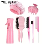 7PCS Hair Styling Tools Set Rat Tail Comb Edge Brush Spray Bottle Satin Sleeping. Fixed Price $11.03.