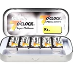 100 Pc Gillette 7 O' Clock Super Platinum Blades Double Edge Razor. Fixed Price $32.99.