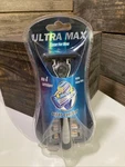 Ultra Max Razor Men With 4 Cartridges & Aloe Strip Pivoting Super Comfort. Fixed Price $14.97.