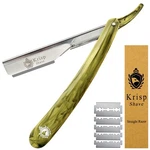 Straight Edge Razor For Men Barber Salon Beard Cut Throat Shavette + 10 Blades Y. Fixed Price $8.99.