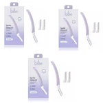 Lot Of 3 - Billie Sparkle Dermaplaning Starter Kit, Handle + Refill Blades New. Fixed Price $23.81.