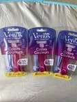Lot Of 3 Gillette Venus Simply Colors Disposable Razor Women Blades 4 Ct. Fixed Price $14.65.